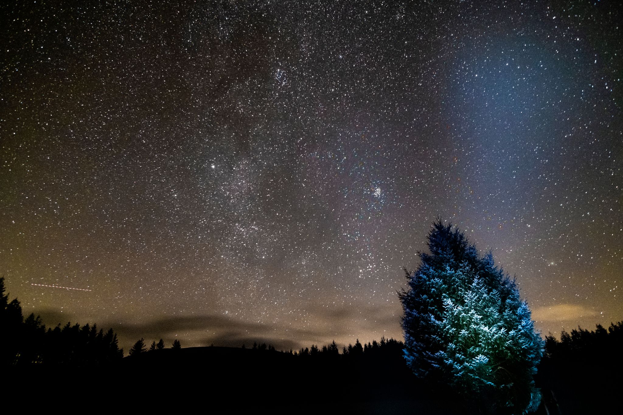 Dark Sky over Kirroughtree Forest. Perfect for stargazing. Credit: VisitScotland / David N Anderson